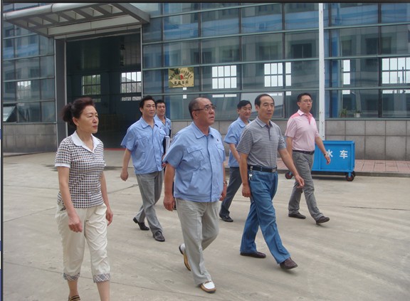 董事長(zhǎng)陪同審查組專(zhuān)家檢查廠(chǎng)區(qū)